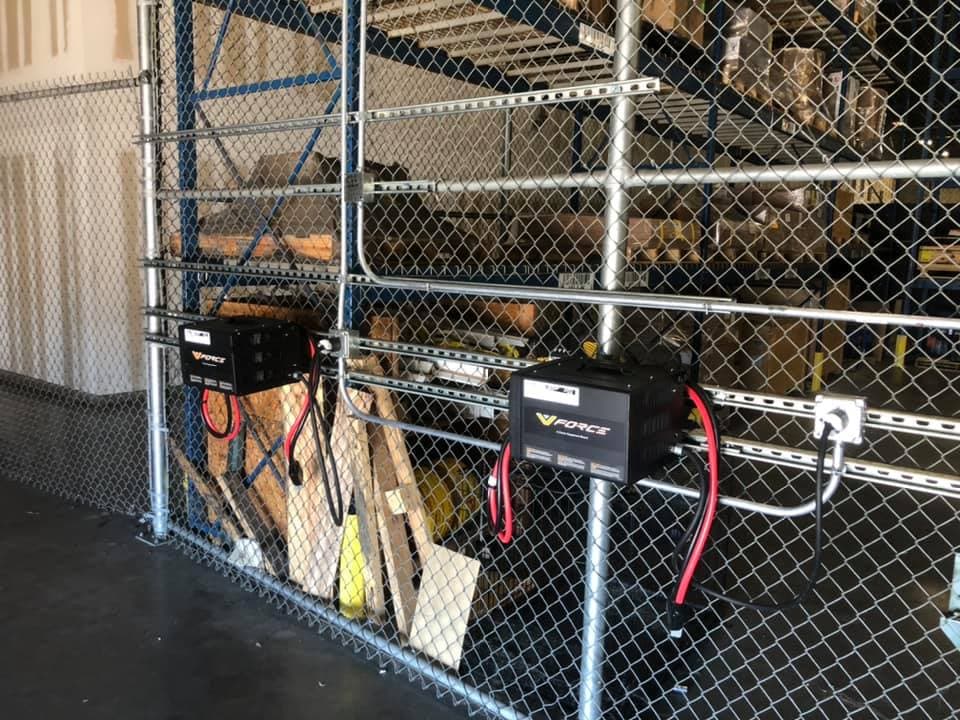 Commercial Charger Stations - Industrial battery charging circuits, conduit and dedicated runs